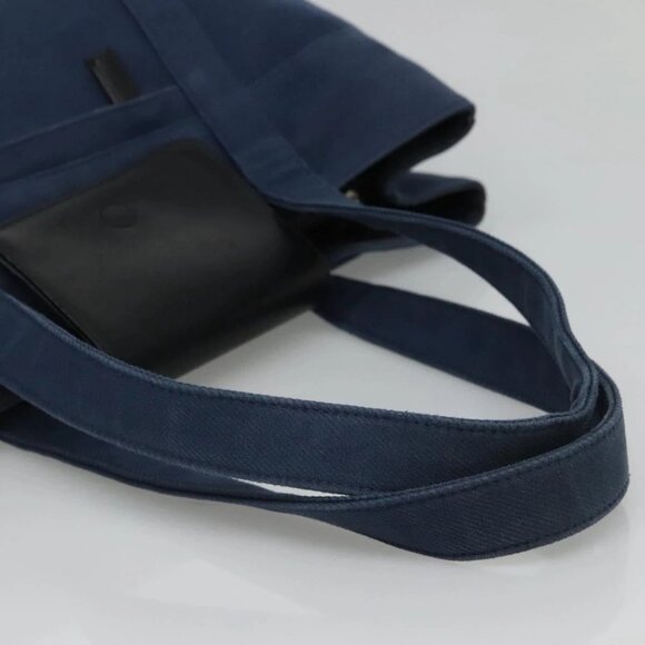BURBERRY Blue Label Tote Bag Canvas Blue Auth ti2869 - Picture 9 of 16